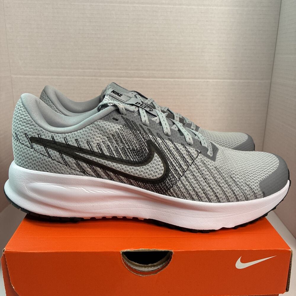Nike Run Defy Men's Size 9 Running Shoes Wolf Grey Black White HM9594-003